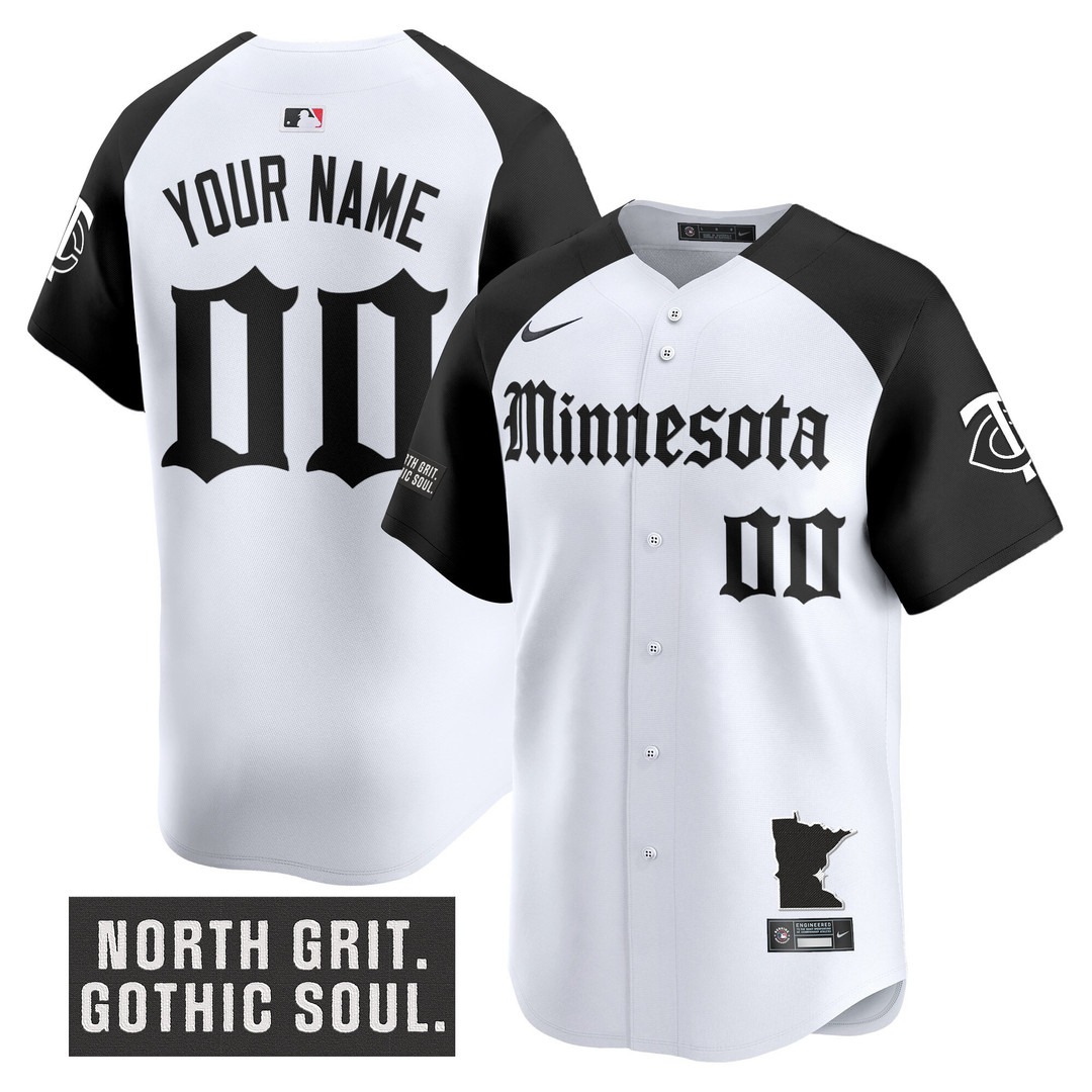 Minnesota Twins Custom 'Gothic North Edition' Vapor Premier Limited Jersey Alternate - All Stitched