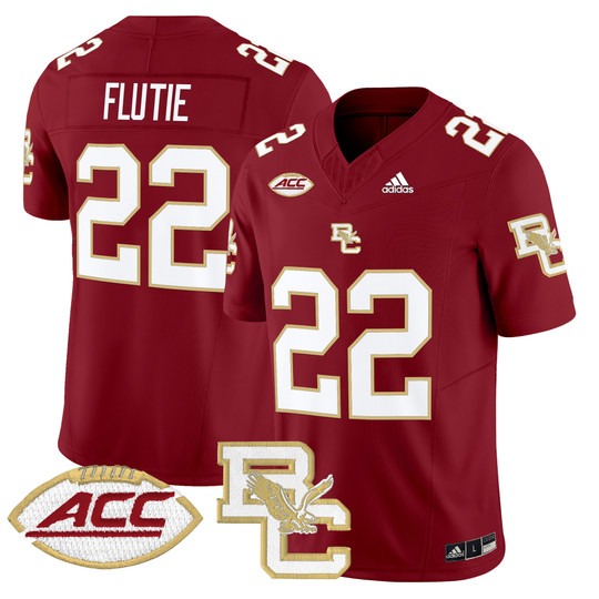 Men's Boston College Eagles #22 Doug Flutie Maroon 2024 Vapor Limited Stitched Football Jersey