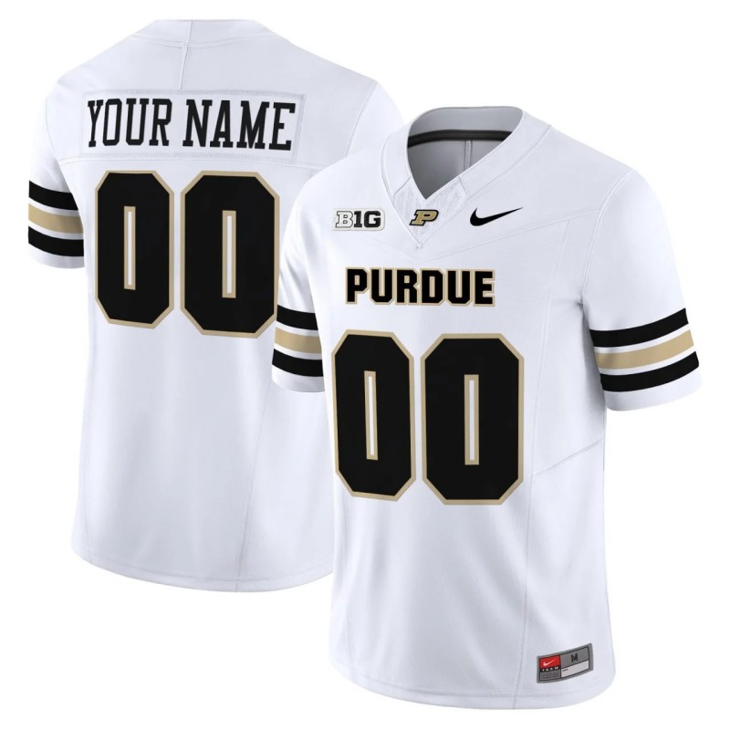 Purdue Boilermakers Nike Custom White F.U.S.E. Vapor Limited Stitched Football Jersey