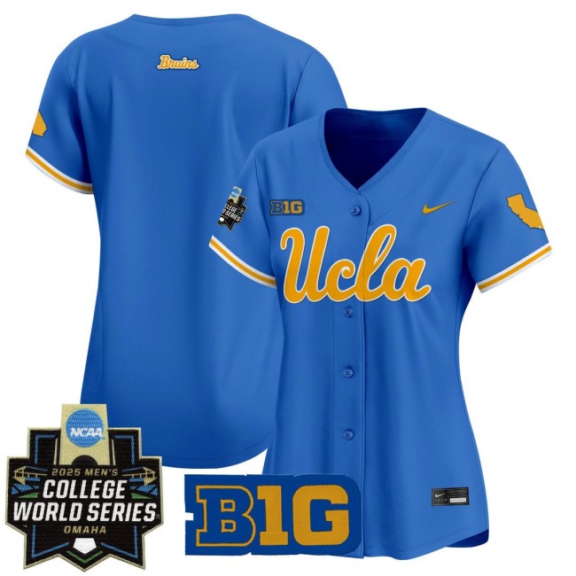 Women's UCLA Bruins Blue Nike 2025 World Series Baseball Limited Jersey - All Stitched