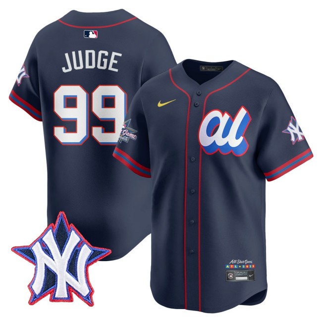 American League #99 Aaron Judge Nike Navy 2025 MLB All-Star Run Derby Limited Jersey - All Stitched