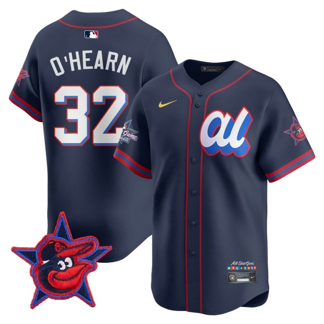 American League #32 Ryan O'Hearn Nike Navy 2025 MLB All-Star Run Derby Limited Jersey - All Stitched