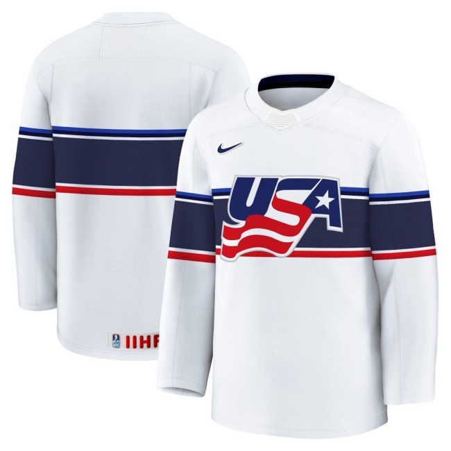 Men's 2025 Women's World Championship Team White Nike Stitched Hockey Jersey