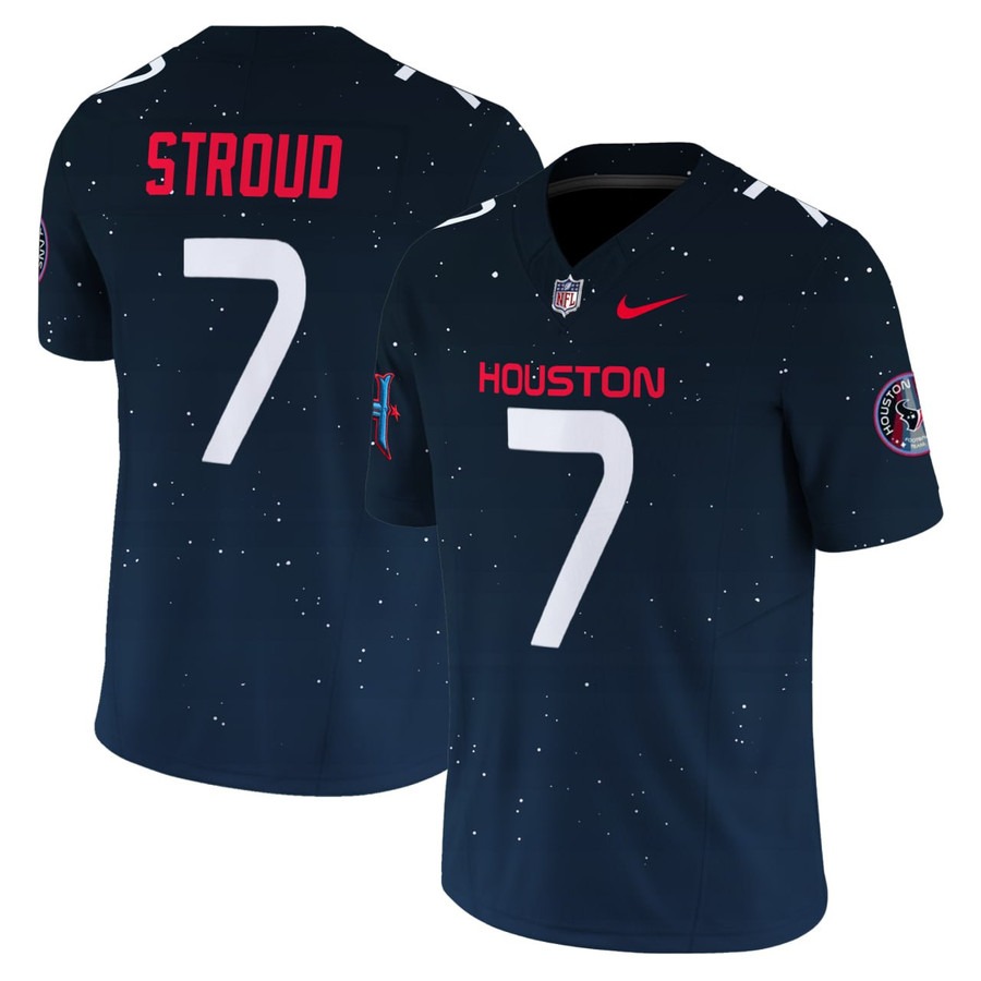 Men's Houston Texans #7 C.J. Stroud 'Space City Edition' Navy F.U.S.E. Limited Stitched Football Jersey