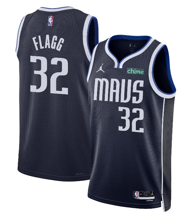 Men's Dallas Mavericks #32 Cooper Flagg Navy 2025 Draft Stitched Basketball Jersey