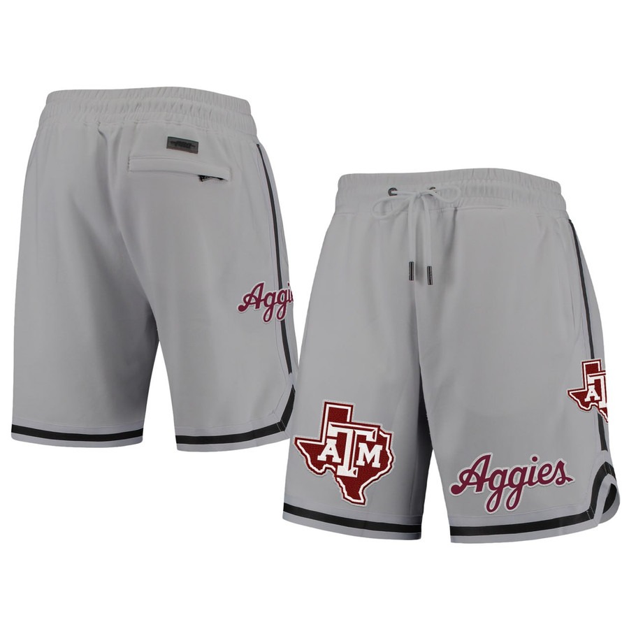 Texas A&M Aggies Gery Stitched Shorts