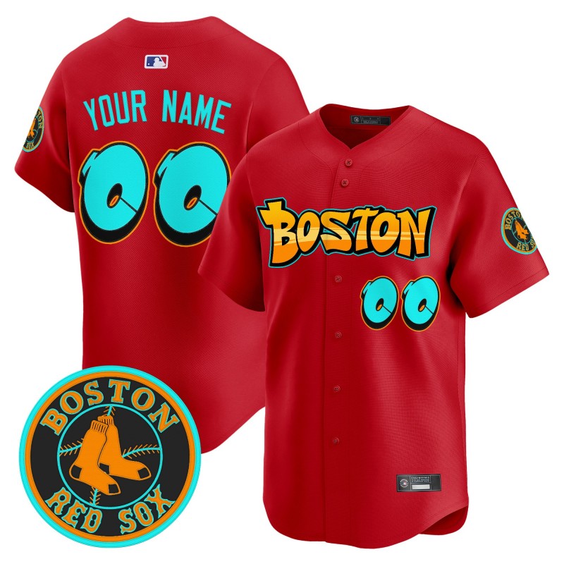 Boston Red Sox 'Graffiti Streetstyle Edition' Custom Vapor Premier Limited Jersey Red - All Stitched