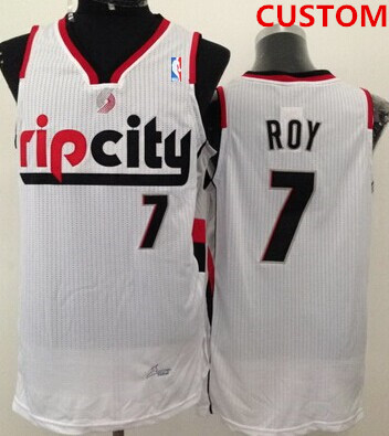 Men's Portland Trail Blazers Custom Rip City White Swingman Jersey