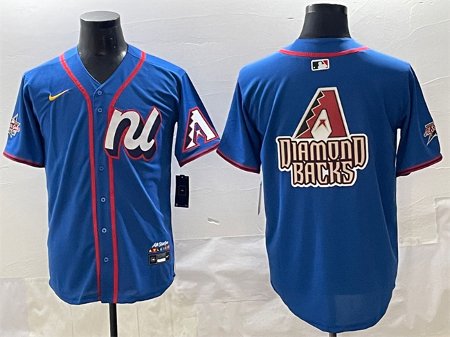 Men's National League Arizona Diamondbacks Team Big Logo Blue 2025 All-Star Edition Limited Stitched Baseball Jersey