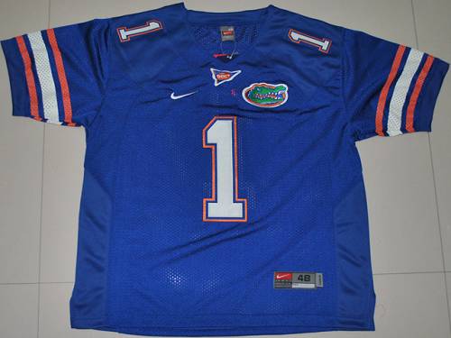 Men's Florida Gators ACTIVE PLAYER Custom Blue Stitched Football Jersey