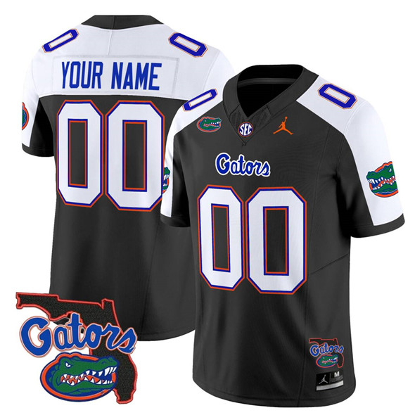 All Gender Florida Gators Custom Black Alternate 2025 F.U.S.E. Florida Patch Vapor Limited Stitched Football Jersey