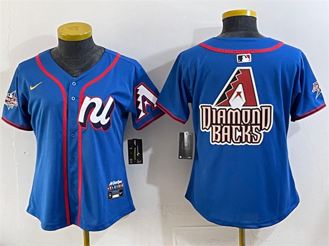 Youth National League Arizona Diamondbacks Team Big Logo Blue 2025 All-Star Edition Limited Stitched Baseball Jersey