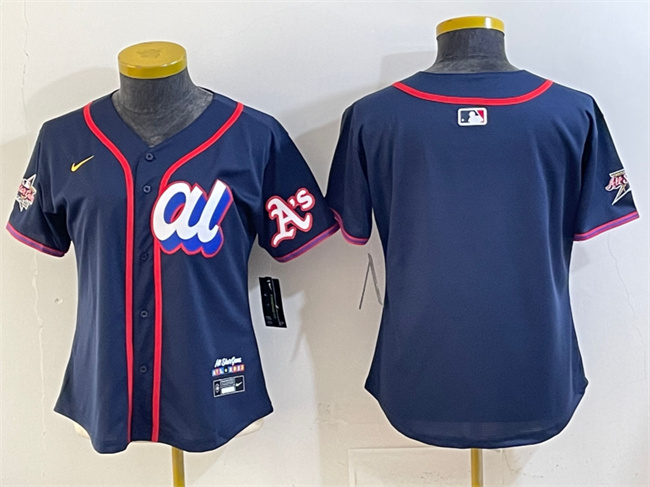 Youth American League Oakland Athletics Blank Navy 2025 All-Star Edition Limited Stitched Baseball Jersey