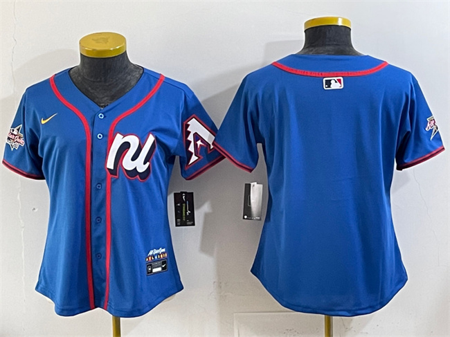 Women's National League Arizona Diamondbacks Blank Blue 2025 All-Star Edition Limited Stitched Baseball Jersey(Run Small)