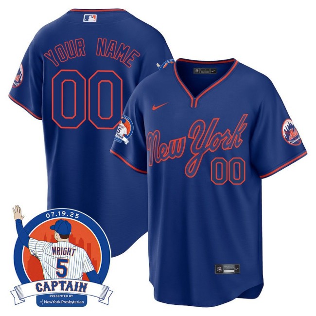 Nike New York Mets David Wright 'Mets Legend' Custom MLB Limited Jersey - Royal Alternate