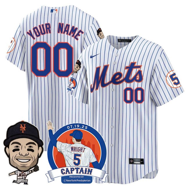 Nike New York Mets David Wright 'Mets Legend' Custom MLB Limited Jerseys - White