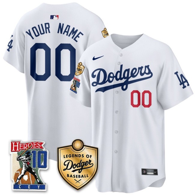 Nike Custom Dodgers 'Ron Cey Legends Of Dodgers Baseball' MLB Jersey - White
