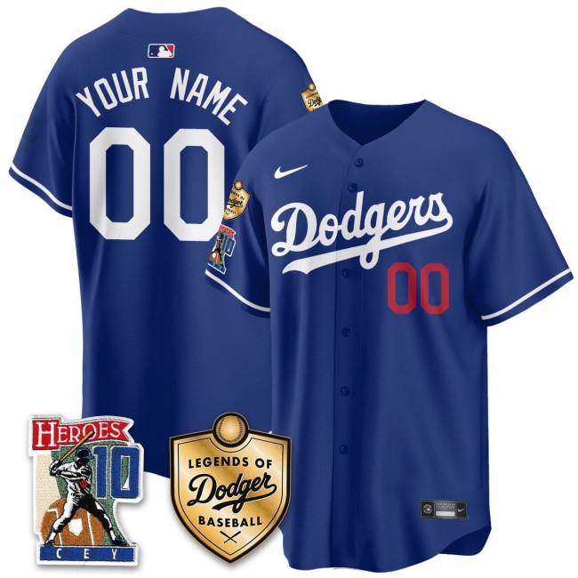 Nike Custom Dodgers 'Ron Cey Legends Of Dodgers Baseball' MLB Jersey - Royal