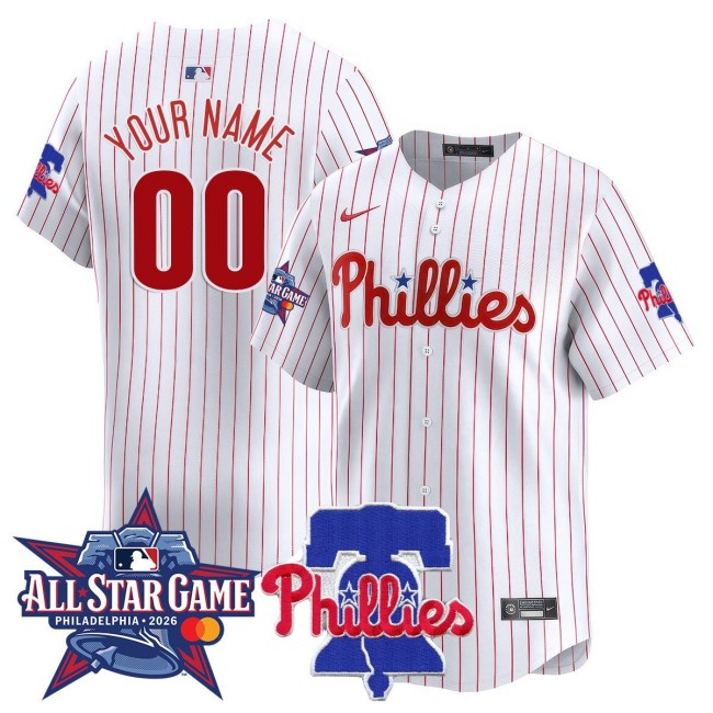 Custom Nike Philadelphia Phillies 2026 MLB All-Star Limited Jersey - White