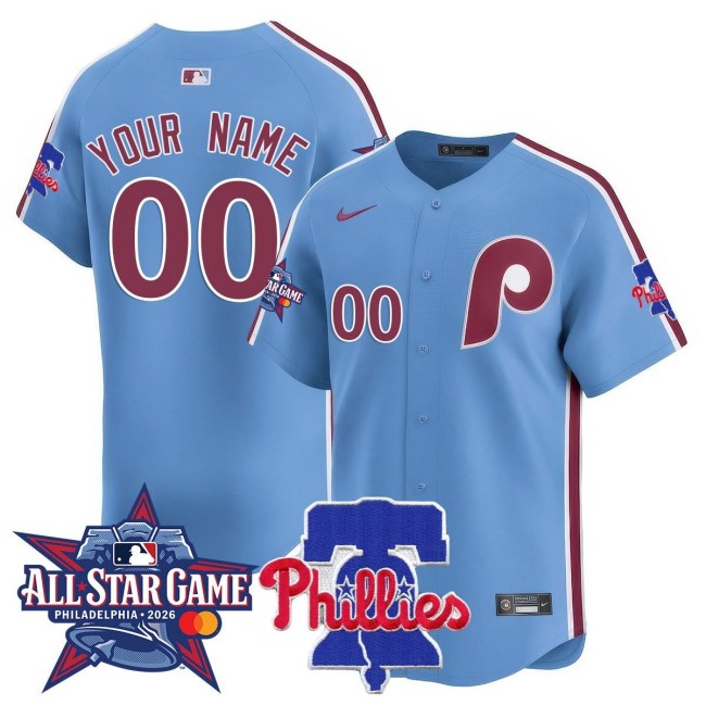 Custom Nike Philadelphia Phillies 2026 MLB All-Star Limited Jersey - Blue