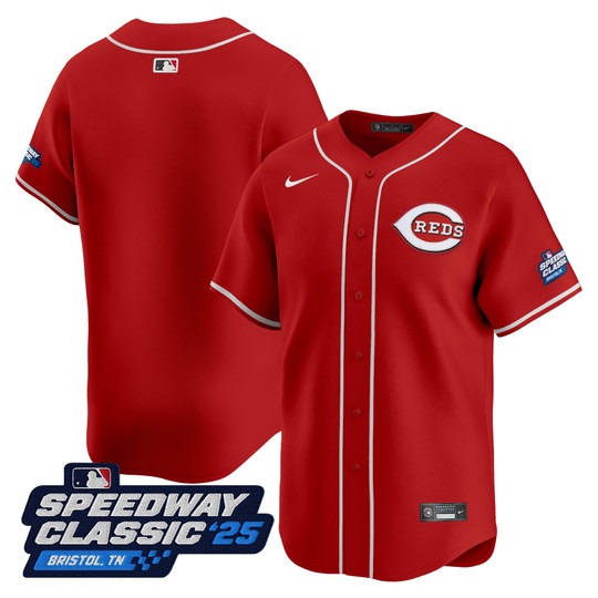Men's Cincinnati Reds Blank Red Nike 2025 Speedway Classic Limited MLB Jersey