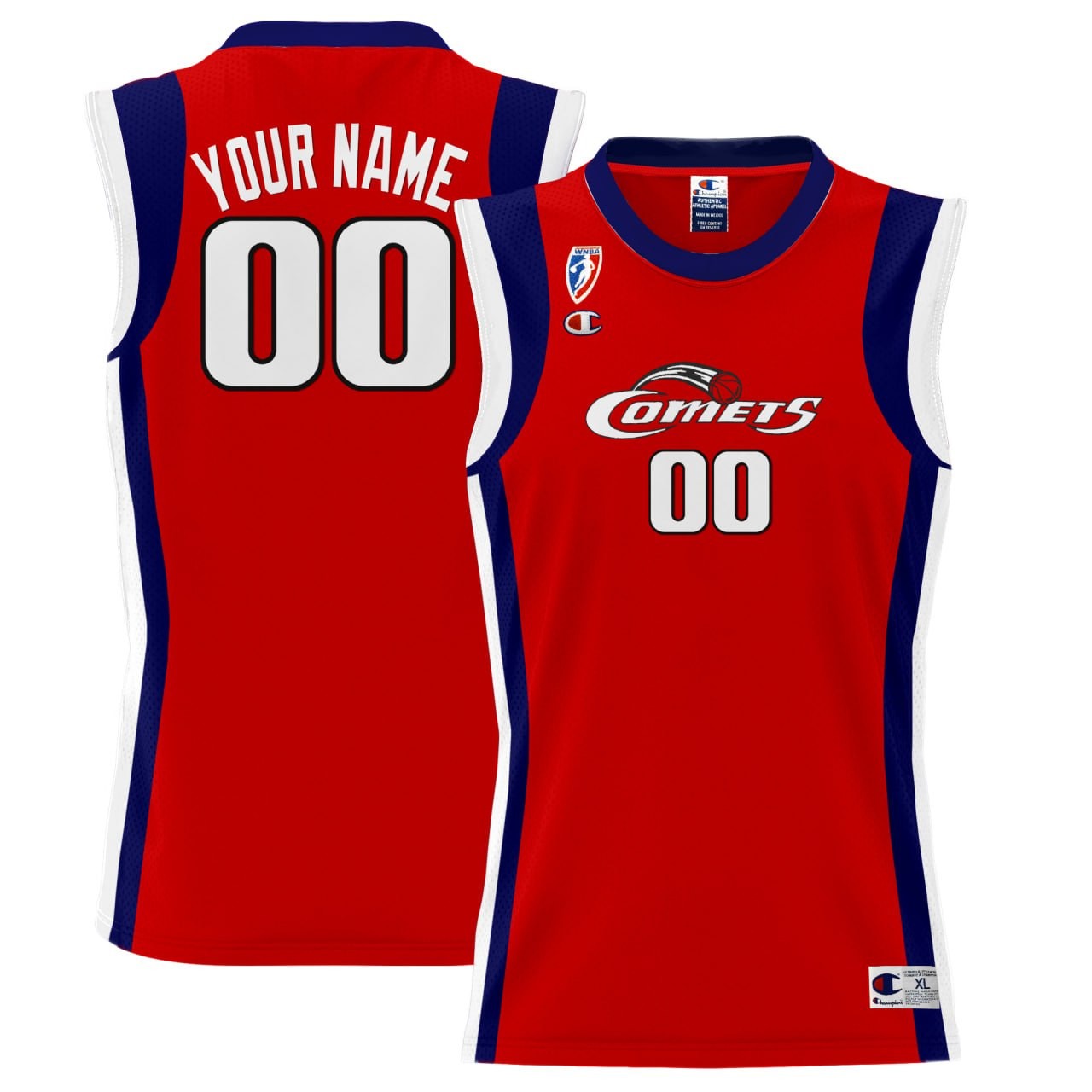 Houston Comets Custom Red Stitched WNBA Basketball Jersey