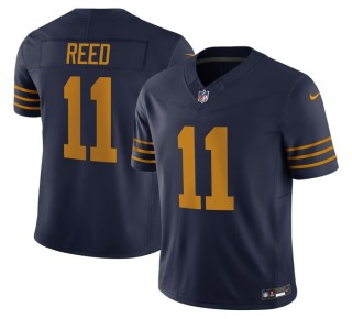 Youth Green Bay Packers #11 Jayden Reed Navy The 1923 Classic Vapor FUSE Limited Stitched NFL Nike Jersey