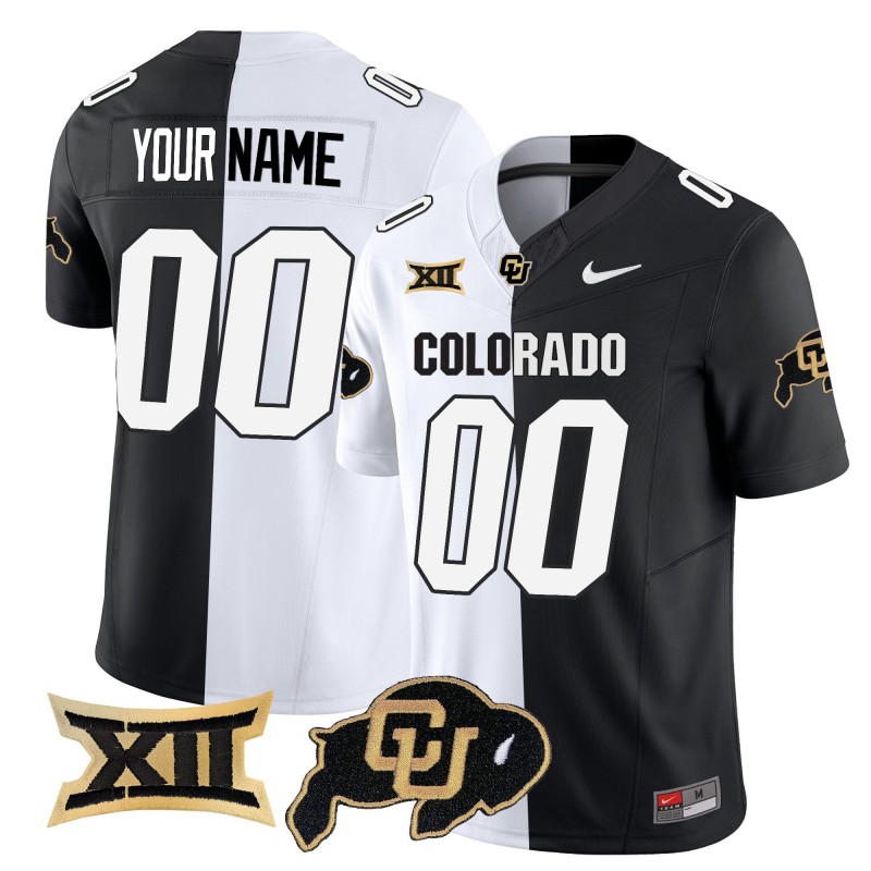 Nike Colorado Buffaloes Custom White Black 2025 Vapor Limited Stitched Football Jersey