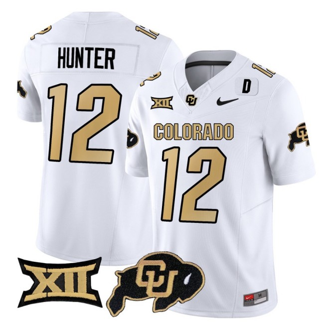 Men's Colorado Buffaloes #12 Travis Hunter Nike 2025 FUSE Limited Jersey - White