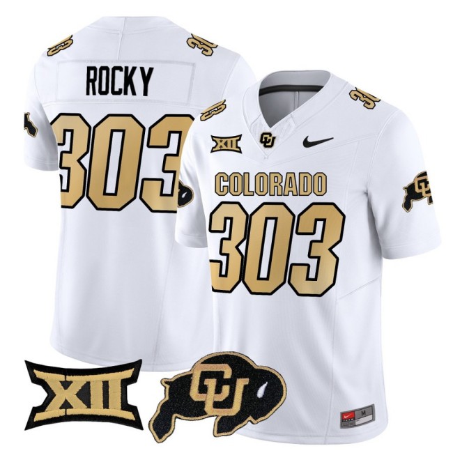 Men's Colorado Buffaloes Rocky 303 Nike 2025 FUSE Limited Jersey - White
