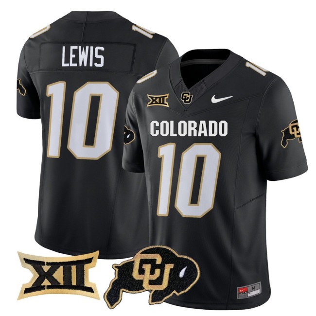 Men's Colorado Buffaloes #10 Julian Lewis Nike 2025 FUSE Limited Jersey - Black