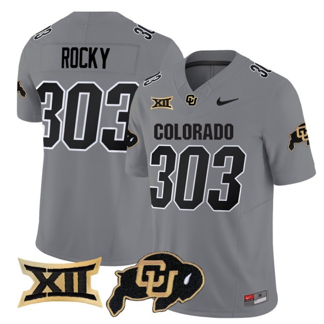 Men's Colorado Buffaloes Rocky 303 Nike 2025 FUSE Limited Jersey - Grey