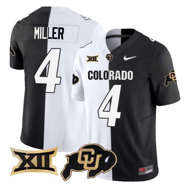 Men's Colorado Buffaloes #4 Omarion Miller Nike 2025 FUSE Limited Jersey - White Black