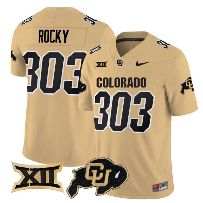 Men's Colorado Buffaloes Rocky 303 Nike 2025 FUSE Limited Jersey - Gold