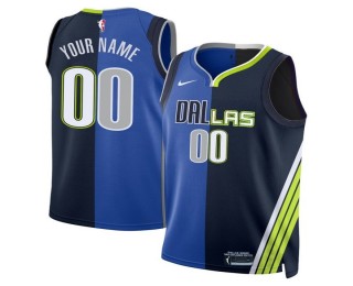 Nike Dallas Mavericks x Dallas Wings Custom Navy Blue 2025 Split Stitched Jersey