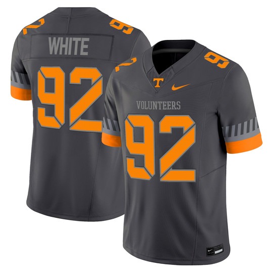 Men's Tennessee Volunteers #92 Reggie White 2025 'Smokey Grey Series' Vapor Limited Stitched Football Jersey