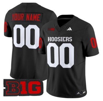 Youth Indiana Hoosiers Custom 2025 Vapor Limited Football Jersey - Black