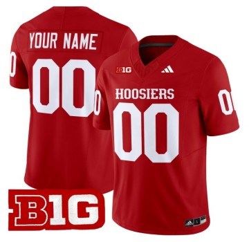 Youth Indiana Hoosiers Custom 2025 Vapor Limited Football Jersey - Crimson