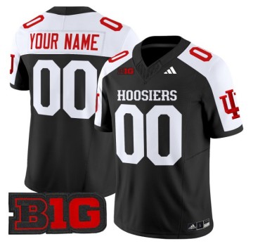 Youth Indiana Hoosiers Custom 2025 Vapor Limited Football Jersey - Black Alternate