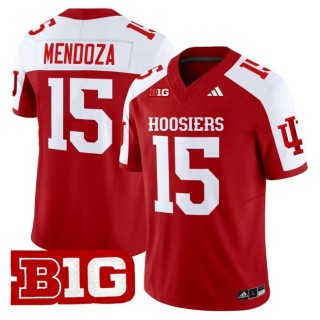 Men's Indiana Hoosiers #15 Fernando Mendoza 2025 Vapor Limited Football Jersey - Crimson Alternate