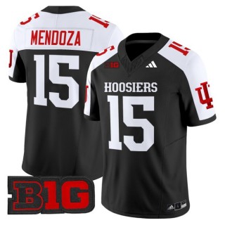 Men's Indiana Hoosiers #15 Fernando Mendoza 2025 Vapor Limited Football Jersey - Black Alternate