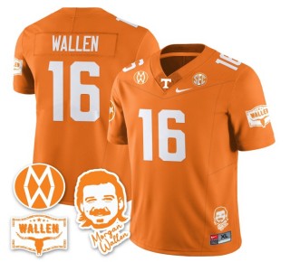 Women's Tennessee Volunteers #16 Morgan Wallen F.U.S.E. 2025 With Patch Nike Limited Stitched Football Jersey - Orange