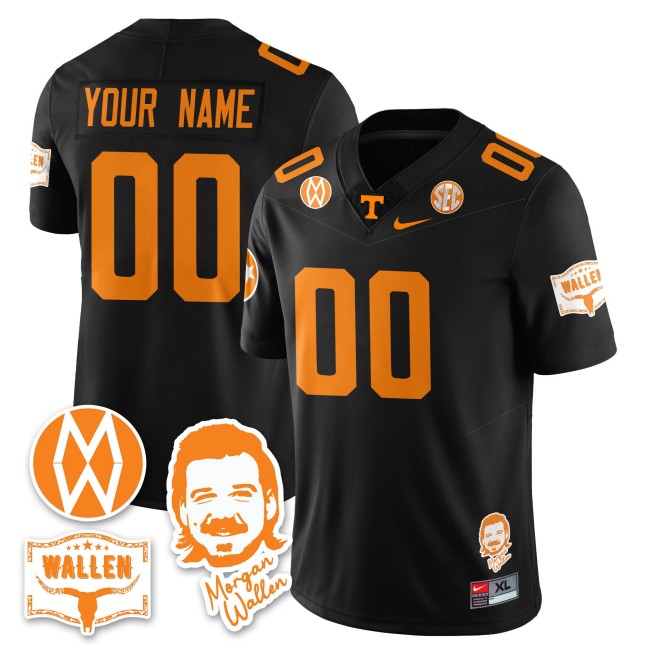 Tennessee Volunteers x Morgan Wallen Custom F.U.S.E. 2025 With Patch Nike Limited Stitched Football Jersey - Black