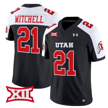 Men's Utah Utes #21 Mike Mitchell 2025 Vapor Limited Stitched Football Jersey - Black Alternate