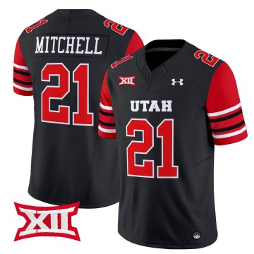 Men's Utah Utes #21 Mike Mitchell 2025 Vapor Limited Stitched Football Jersey - Black