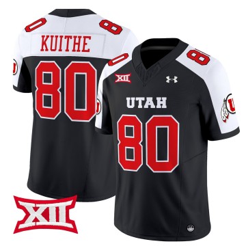 Men's Utah Utes #80 Brant Kuithe 2025 Vapor Limited Stitched Football Jersey - Black Alternate