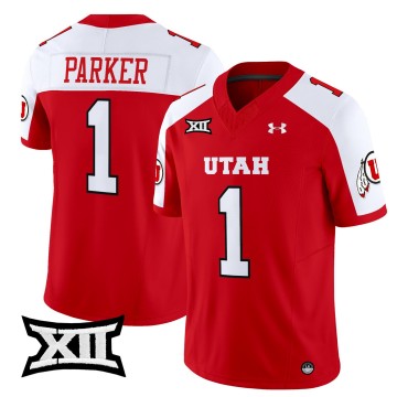 Men's Utah Utes #1 Wayshawn Parker 2025 Vapor Limited Stitched Football Jersey - Red Alternate