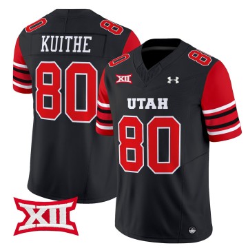 Men's Utah Utes #80 Brant Kuithe 2025 Vapor Limited Stitched Football Jersey - Black