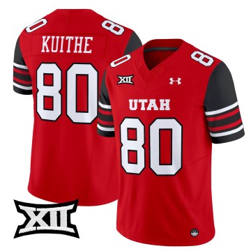 Men's Utah Utes #80 Brant Kuithe 2025 Vapor Limited Stitched Football Jersey - Red