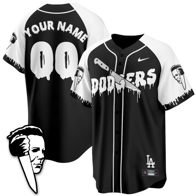 Los Angeles Dodgers 'Michael Myers' Limited Custom Nike Stitched Baseball Jersey - Black Alternate